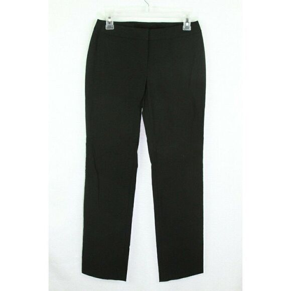 Inc Womens Pants Skinny Size 2 Black Beaded Evening Cocktail NEW - Picture 1 of 9